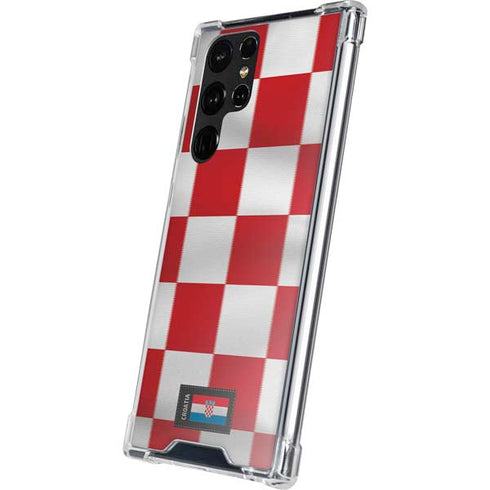 Croatia Soccer Flag Galaxy S22 Ultra Clear Case